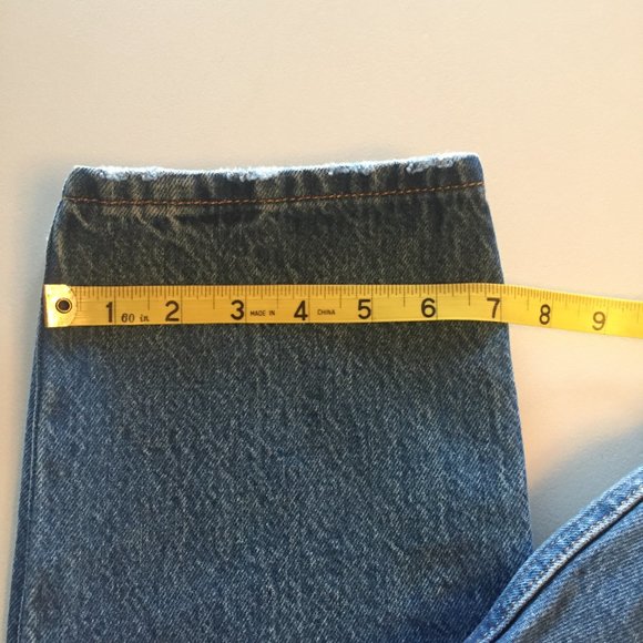 LEVIS 501 Org Fit Wom Jeans W28 L32 Athens Dark Wash - Picture 15 of 15